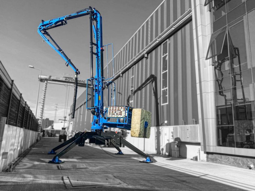 Мультивольтажная штукатурная станция PowerMix в работе