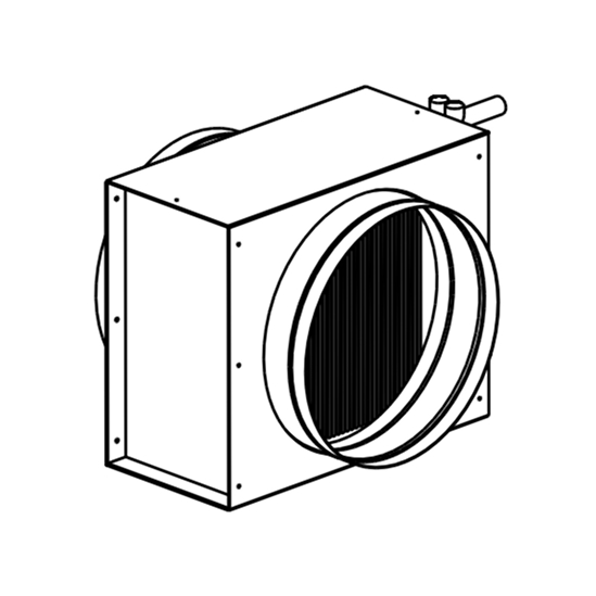 Нагреватель для круглых каналов водяной НКК-В | купить от производителя БелТехКом Нагреватель для круглых каналов водяной АКВАХИТ-К (НКК-В)
