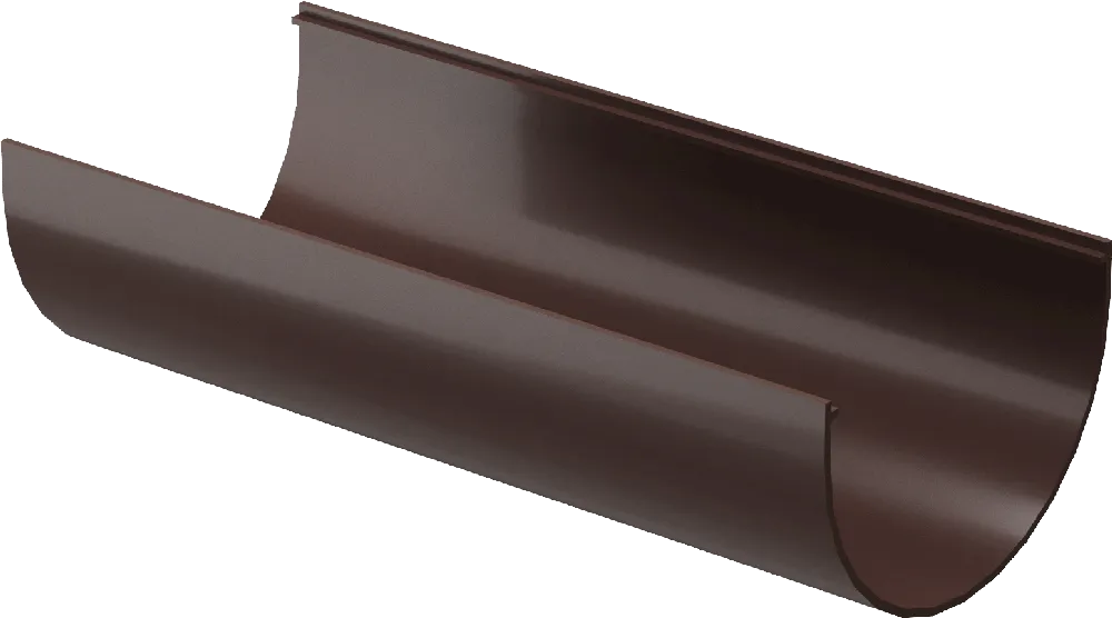 Жёлоб водосточный d120 мм Docke Standard 2000 мм, Тёмно-коричневый (RAL8019)
