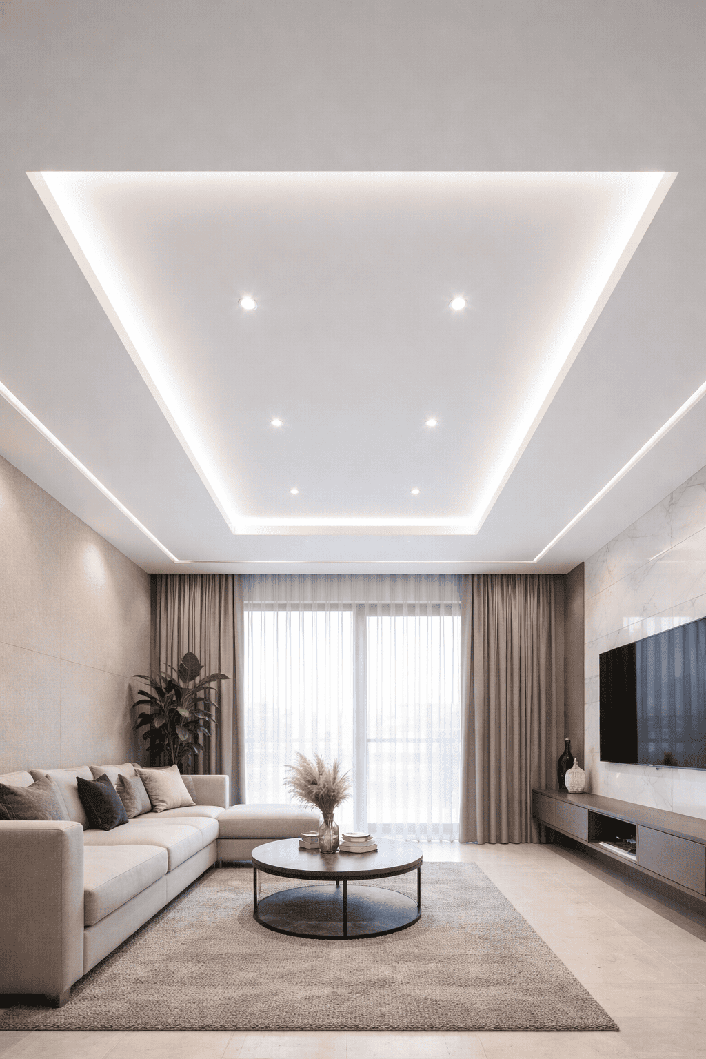 натяжной потолок с точечными светильниками с точечными светильниками