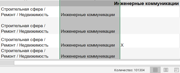 Одна из баз использованных в проекте