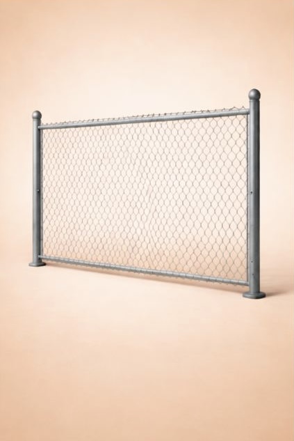 Монтаж забора из сетки рабицы для дачи или частного участка Забор из сетки рабицы с металлическими столбами