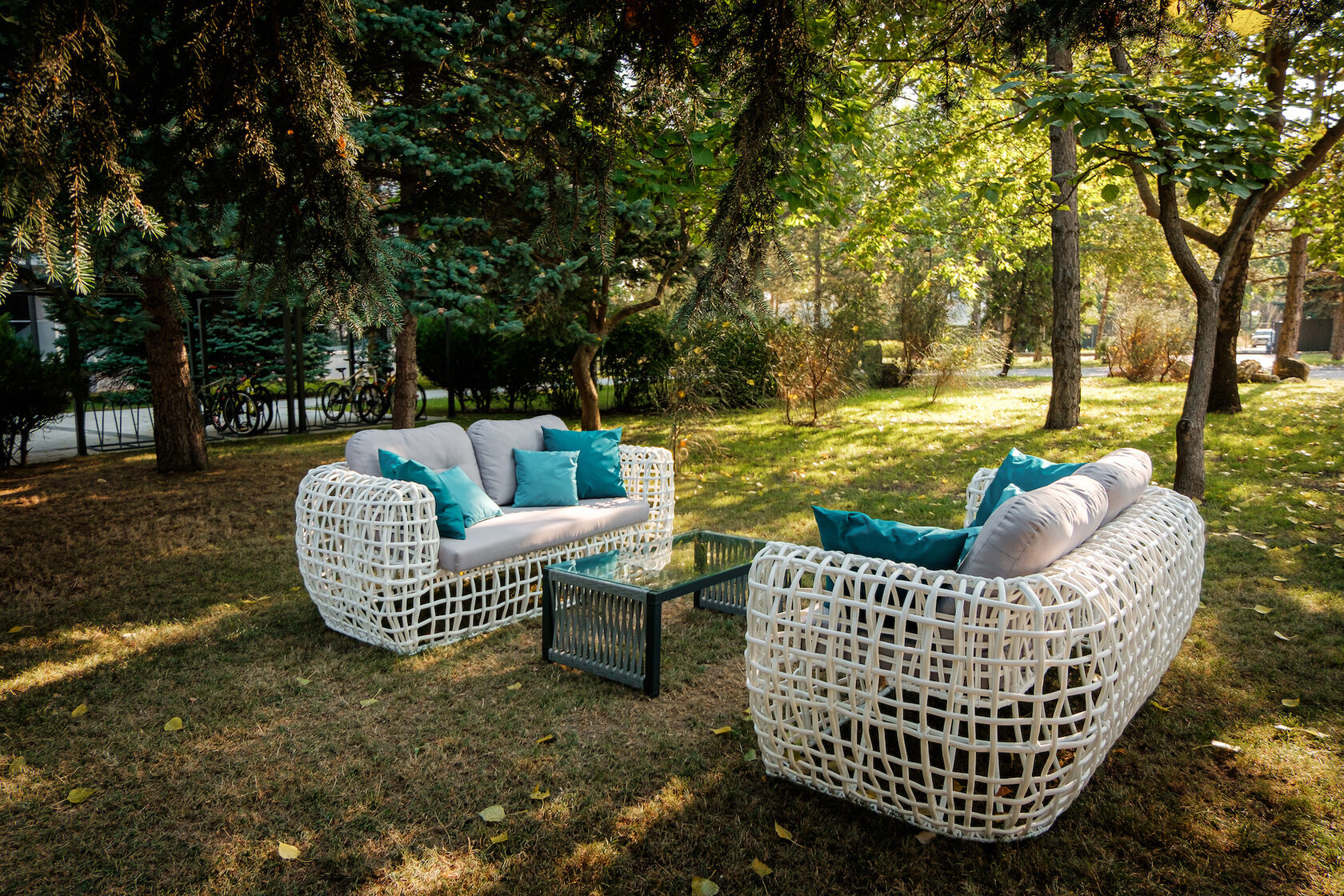 беседки в комплексе Россиянка