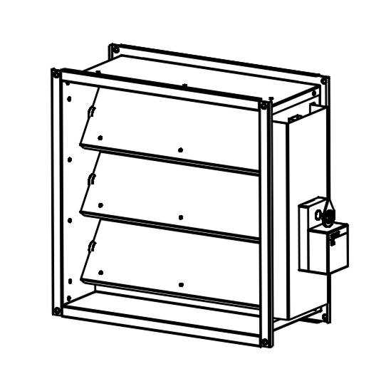 Воздушные клапаны РЕГУС-П Клапаны воздушные для квадратных каналов РЕГУС-П