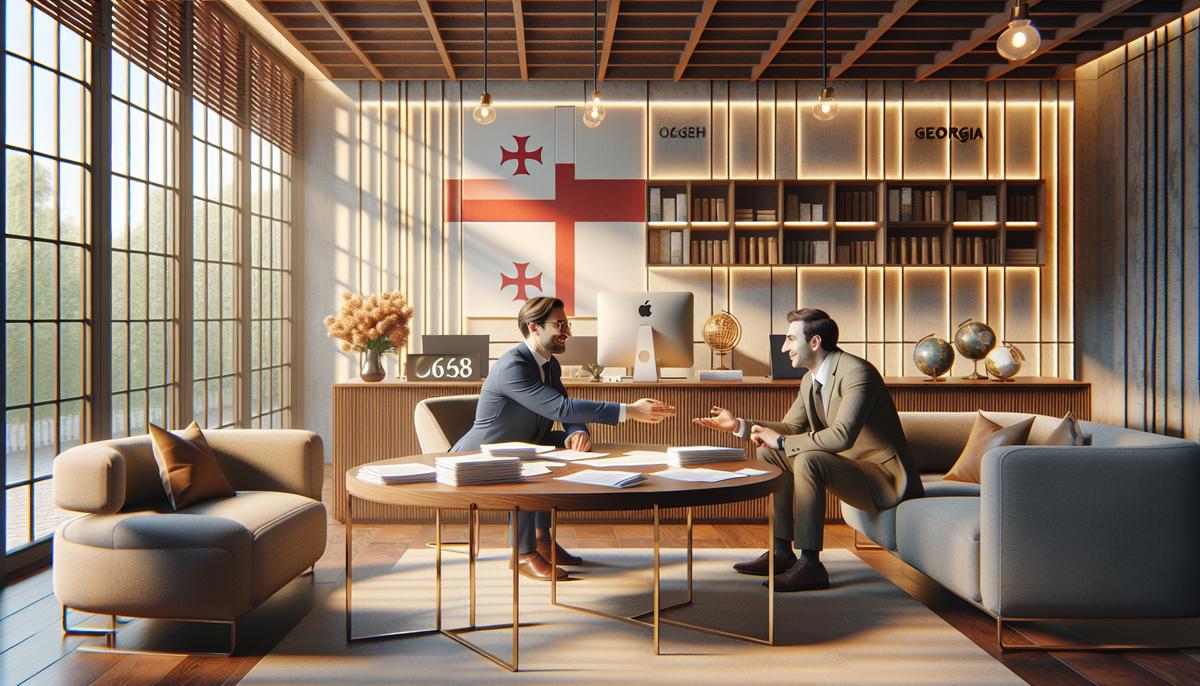 Иностранец открывает банковский счёт в Грузии