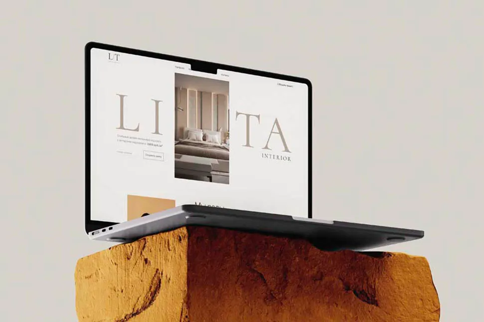 Лендинг для студии дизайна интерьеров