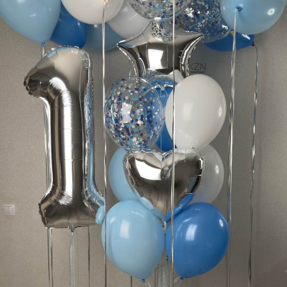 Шарики на 1 годик для мальчика