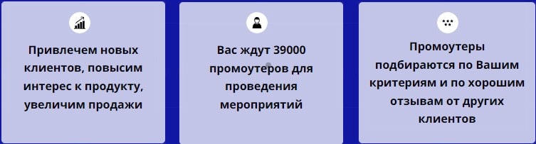 Описание услуг агентства промоутеров для промоакции