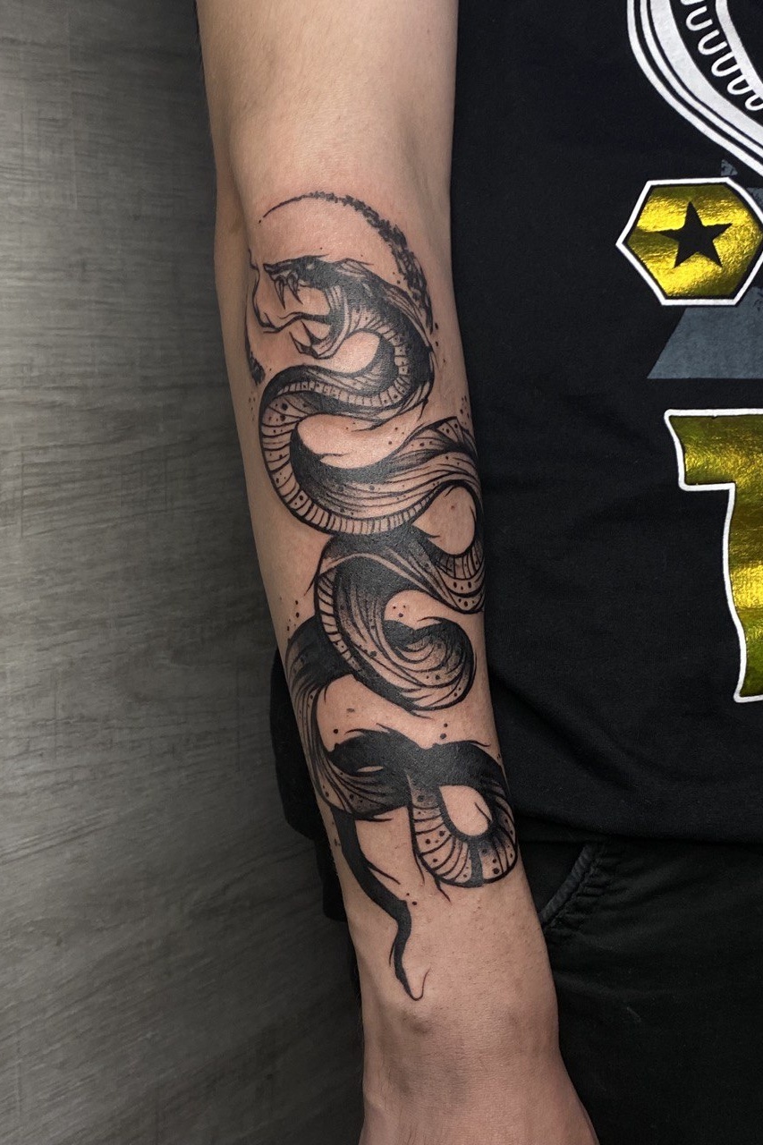 татуировка змея Новосибирск