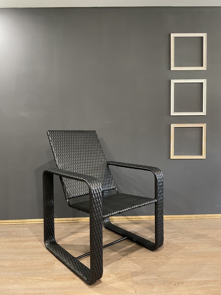 Плетеное кресло СПА, цвет темно коричневый, комфорт