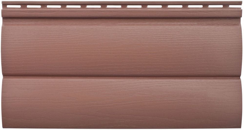Сайдинг Альта-Профиль Блок-хаус Премиум BH-03, 3100х222 мм, Красно-коричневый