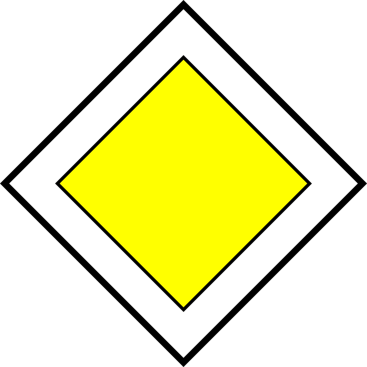 Дорожный знак главная дорога Дорожный знак главная дорога