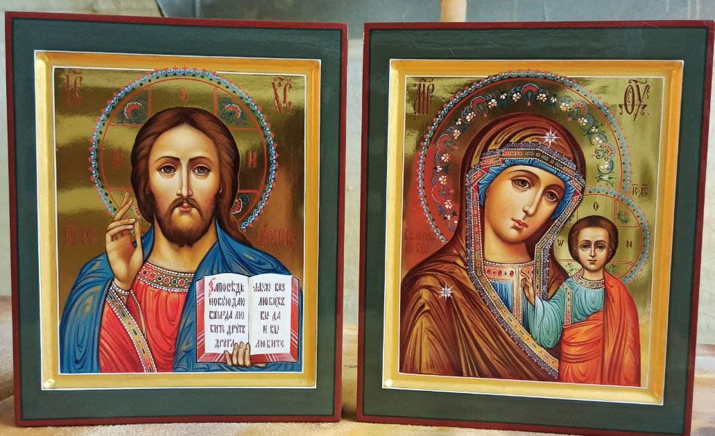 Рукописные иконы венчальные пары купить в иконописной мастерской