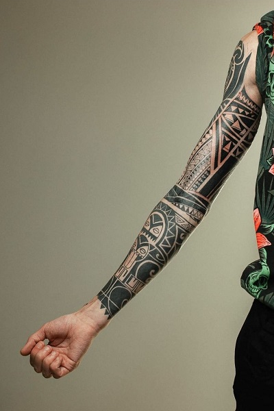 татуировка полинезийская рукав в Новосибирске