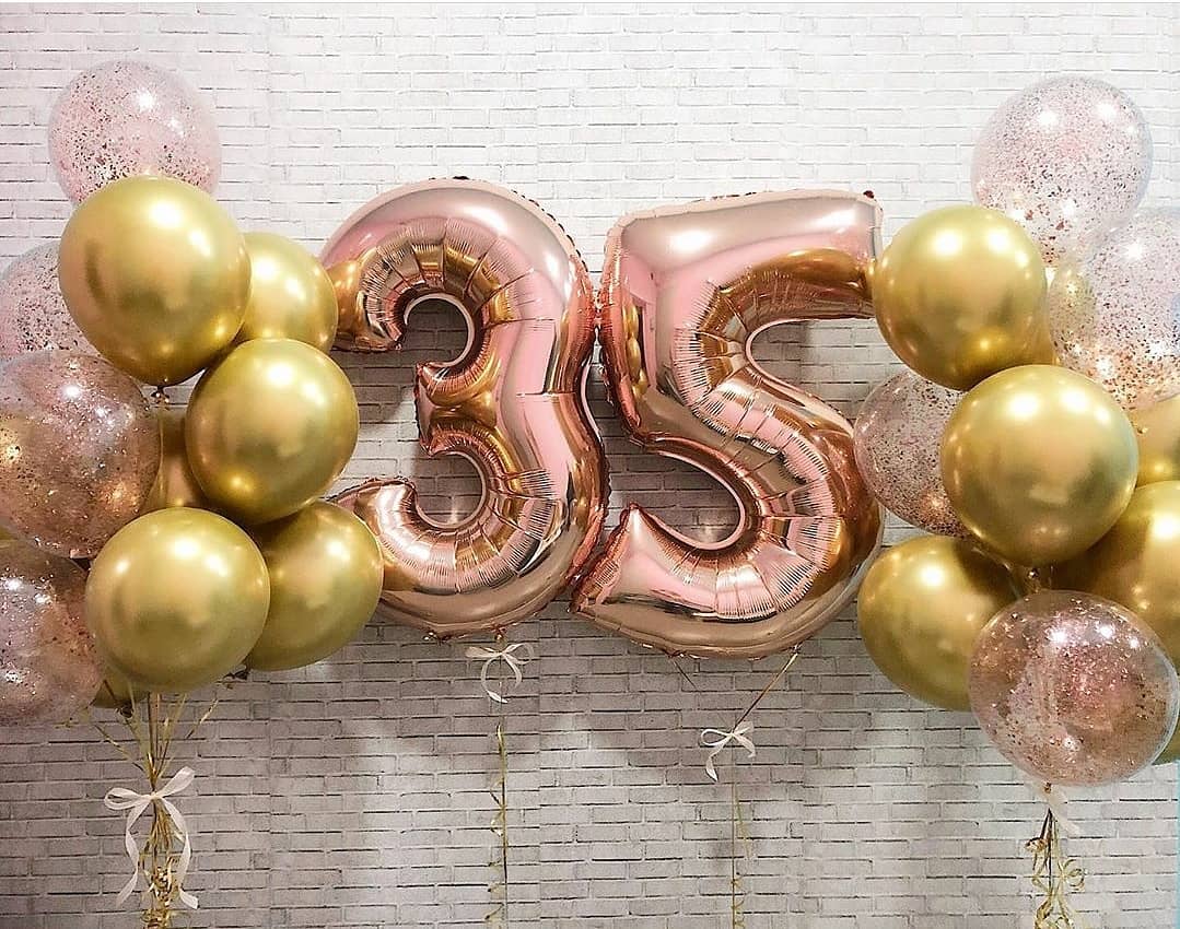 шары на день рождения 35 лет