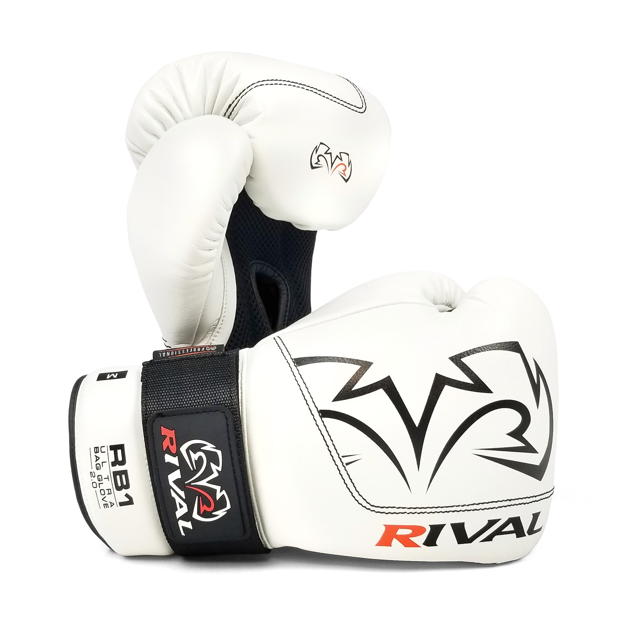 white rival gloves