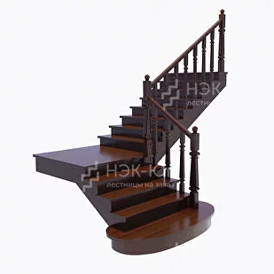 Лестница 90° с площадкой