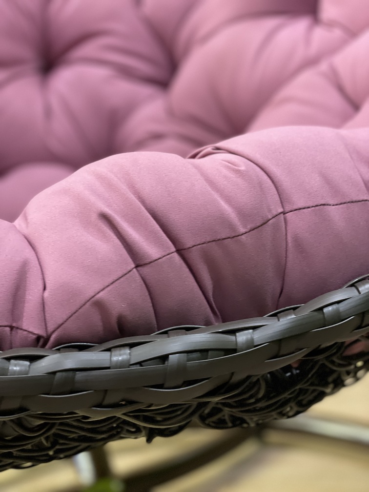 Розовая подушка для подвесного кресла Шар ПРЕМИУМ