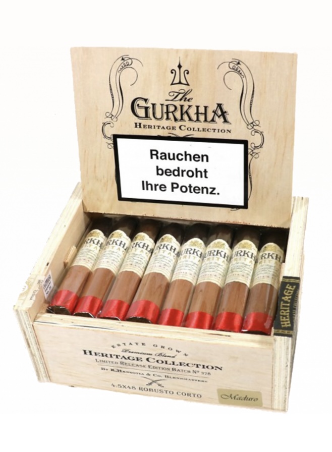 Купить сигару Gurkha Heritage Maduro Robusto Corto в магазинах Sherlton
