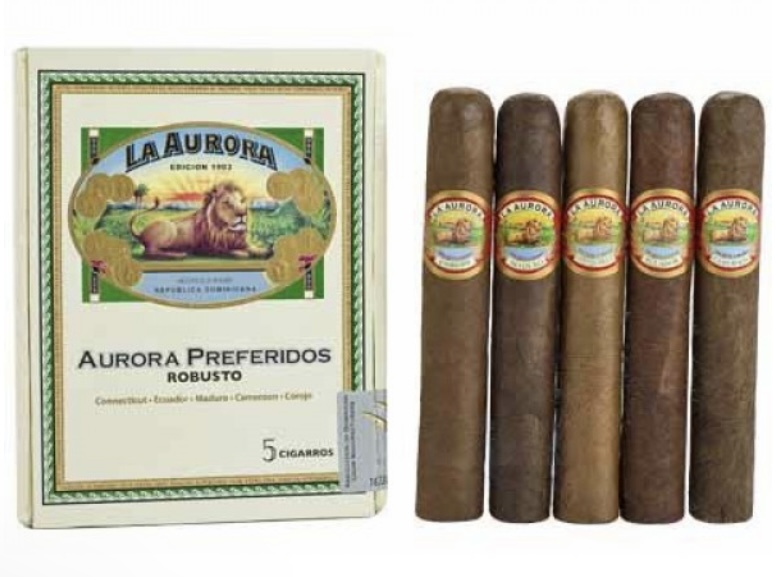 Купить сигару La Aurora Preferidos Robusto Selection box *5 в магазинах Sherlton