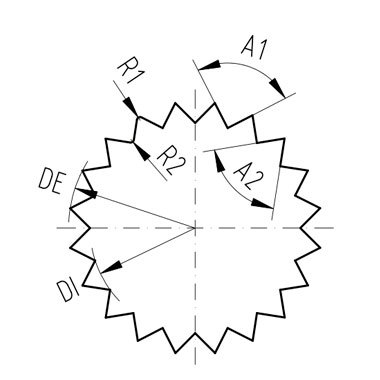шлиц треугольный