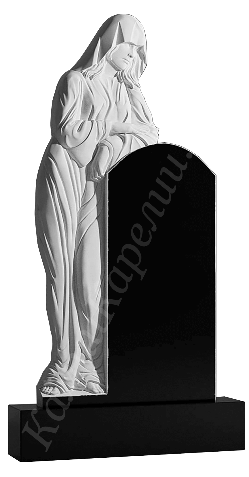  Фрезерная "дева Мария" на памятнике 