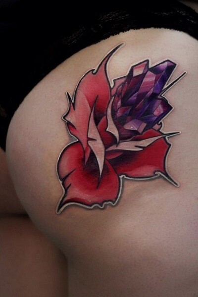 татуировка цветка в новосибирске