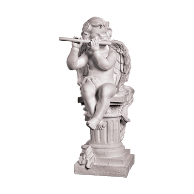 Скульптура Ангел на колоне с флейтой