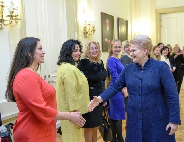 Владелица ТМ "Аркада-Гранд" на встрече с Президентом Литвы Далией Грибаускайте